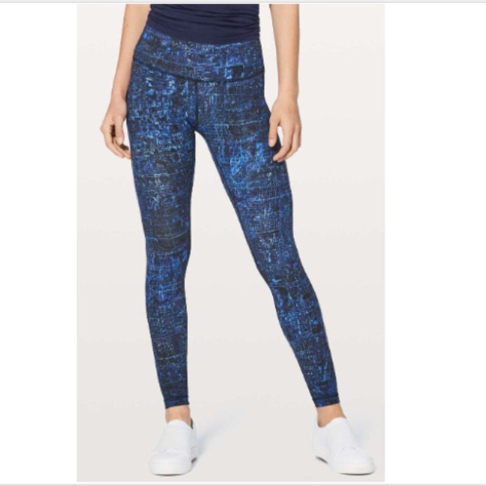 Lululemon Wunder Under Hi-Rise Tight 28" City Lights Size 4